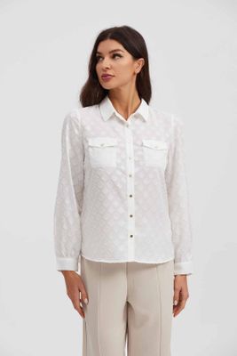 Imagen 1 del producto Blusa Mujer Abotónada Crudo