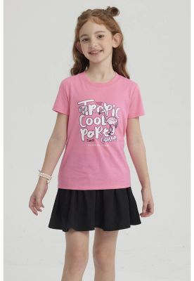 Imagen 1 del producto Polera Niña Básica Estampada Rosado - V