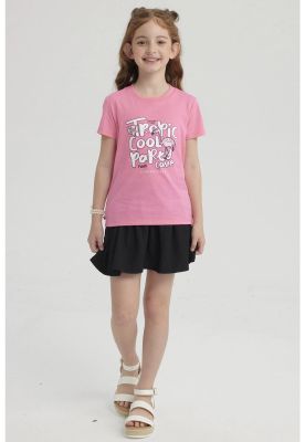 Imagen 2 del producto Polera Niña Básica Estampada Rosado - V