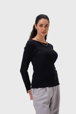 Imagen 2 del producto Polera Mujer Rib Negro