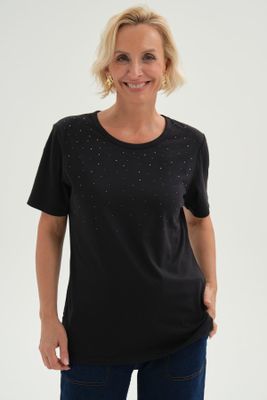 Imagen 2 del producto Polera Mujer Con Tachas Negro