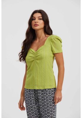 Imagen 2 del producto Polera Mujer Escote Corazón Verde - ll