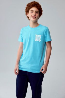 Polera Niño Print Menta