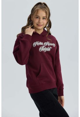 Imagen 2 del producto Polerón Niña Print Burdeo