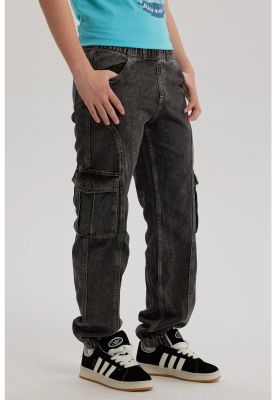 Imagen 2 del producto Jeans Niño Jogger Cargo Negro