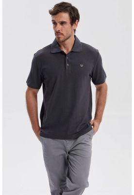 Polera Hombre Piqué Básica Lisa Marengo - ll