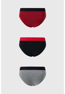 Imagen 2 del producto Bóxer Hombre Tripack Liso Burdeo - lll