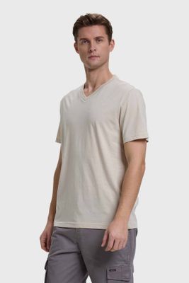 Imagen 2 del producto Polera Hombre Casual Básica Beige