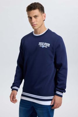 Imagen 2 del producto Polerón Hombre Print College Azul