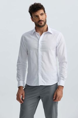 Camisa Hombre Oxford Premium Blanco