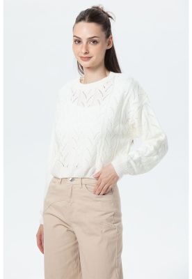 Imagen 2 del producto Sweater Mujer Calado Crudo - lV