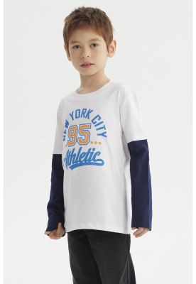 Imagen 2 del producto Polera Niño Básica Print Blanco