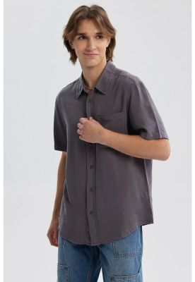 Imagen 2 del producto Camisa Hombre Lyocell Gris Oscuro