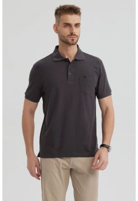 Polera Hombre Piqué Básica Lisa Marengo - lV