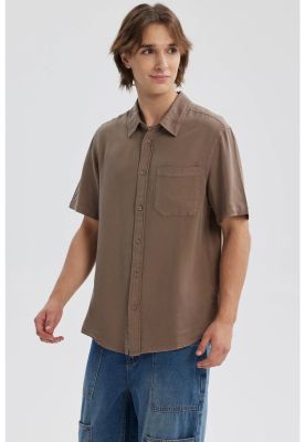 Imagen 2 del producto Camisa Hombre Lyocell Café