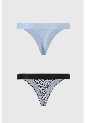 Imagen 2 del producto Calzón Mujer Colaless Estampado Negro