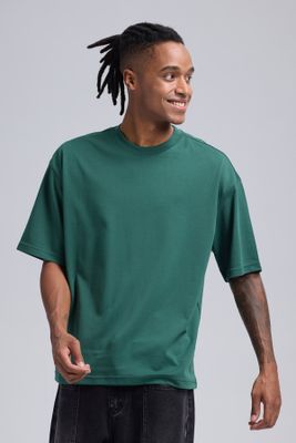 Imagen 2 del producto Polera Hombre Long Fit Básica Verde Claro