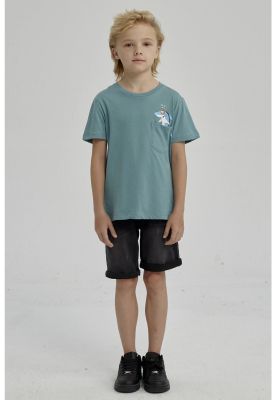 Bermuda Niño Básico Denim Negro