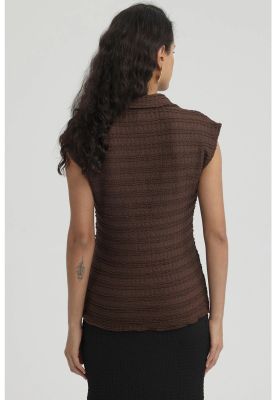 Imagen 2 del producto Polera Mujer Textura Abotonada Negro