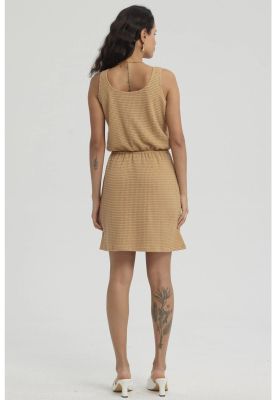 Imagen 2 del producto Vestido Mujer Corto Cordón Camel