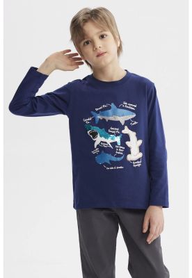 Imagen 1 del producto Polera Niño Toddler Print Azul Oscuro