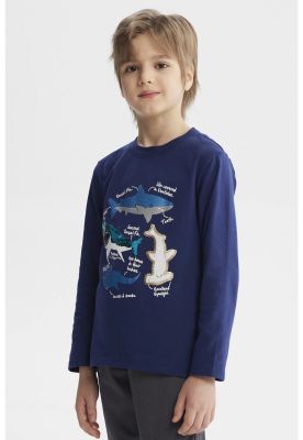 Imagen 2 del producto Polera Niño Toddler Print Azul Oscuro