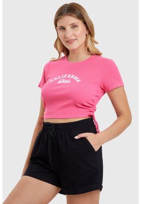 Imagen 2 del producto Polera Mujer Top Frunces Fucsia