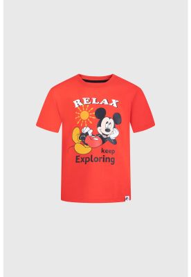 Polera Niño Mickey Y Sus Amigos Rojo II
