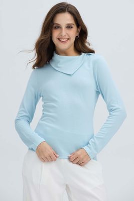 Imagen 1 del producto Sweater Mujer Casual Celeste Claro