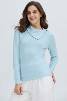 Imagen 2 del producto Sweater Mujer Casual Celeste Claro