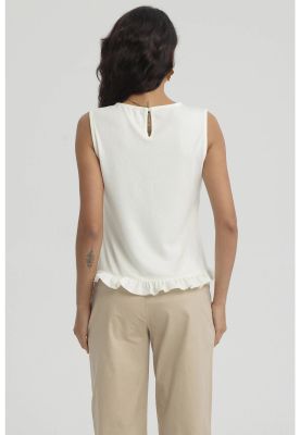 Imagen 2 del producto Polera Mujer Basta Con Vuelos Crema