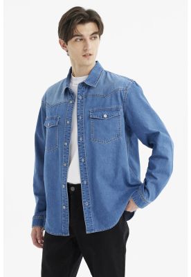 Imagen 2 del producto Camisa Hombre Clásica Dallas Azul Claro