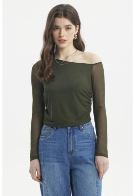 Imagen 1 del producto Polera Mujer Asimétrica Verde