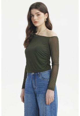 Imagen 2 del producto Polera Mujer Asimétrica Verde