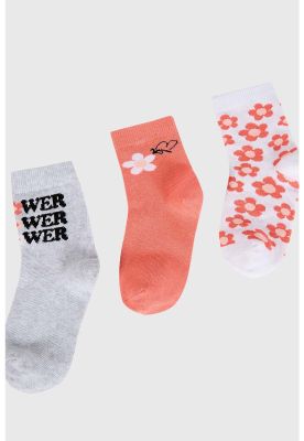 Imagen 2 del producto Calcetín De Vestir Niña Tripack Salmon