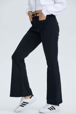 Imagen 2 del producto Jeans Mujer Flare Detalle Negro