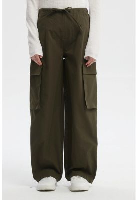 Imagen 1 del producto Pantalón Mujer Wide Leg Verde Militar