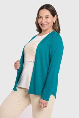 Imagen 2 del producto Polera Mujer Tapado Print Verde