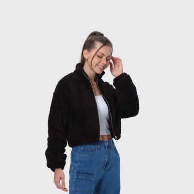 Imagen 2 del producto Chaqueta Mujer Tipo Polar Negro Fashion's Park