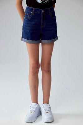 Imagen 1 del producto Short Niña Básico Denim Azul Oscuro