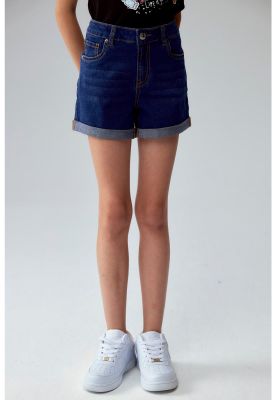 Imagen 1 del producto Short Niña Básico Denim Azul Oscuro