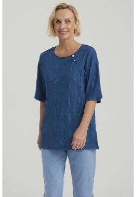 Imagen 2 del producto Polera Mujer Texturizada Azul - ll