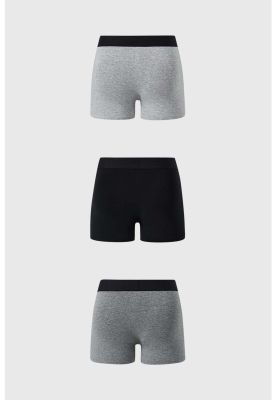 Imagen 2 del producto Bóxer Hombre Tripack Liso Gris