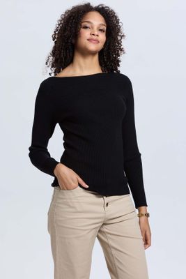 Imagen 2 del producto Sweater Mujer Liso Negro