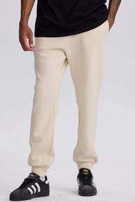 Pantalón Buzo Hombre Jogger Beige