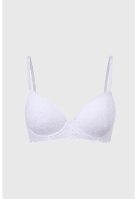 Sostén Mujer Copa Soft Encaje Blanco