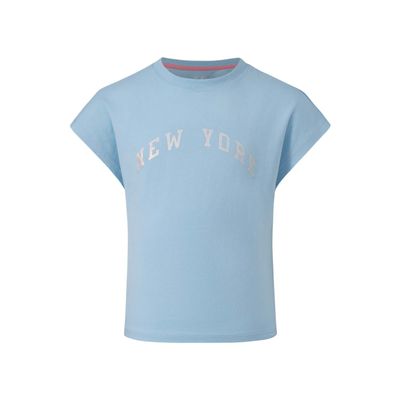 Polera Niña Con Folia Celeste Fashion's Park