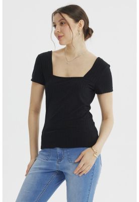 Imagen 2 del producto Polera Mujer Ajustado Negro