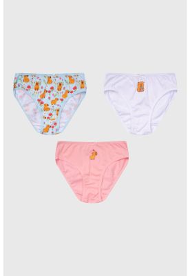 Calzón Niña Tripack Full Rapport Gris