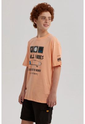 Imagen 2 del producto Polera Niño Print Posicional Coral- ll